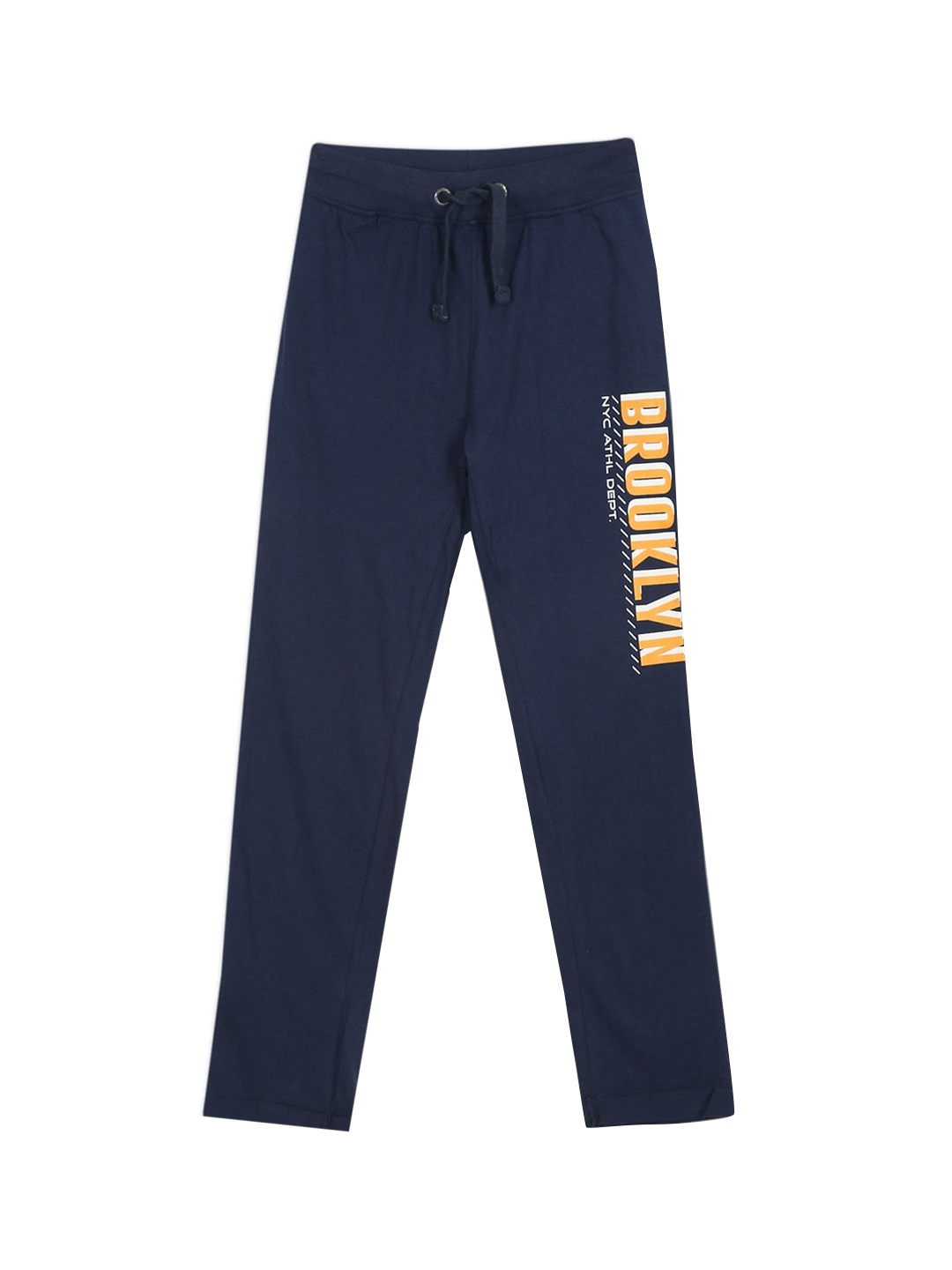 

Cherokee Boys Blue Solid Cotton Straight-Fit Track Pants