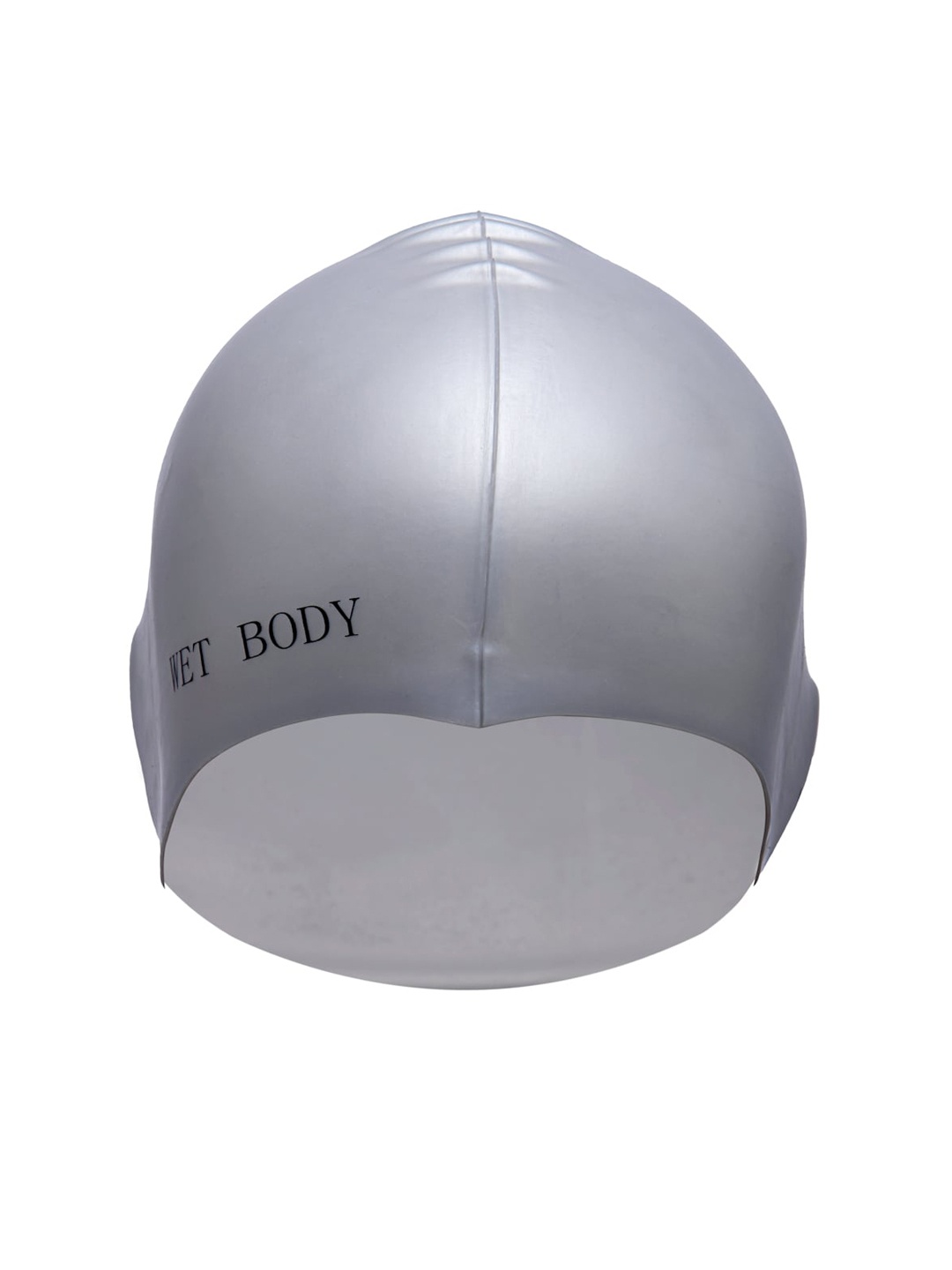 

CUKOO Silver-Coloured Solid Silicon Swim Cap