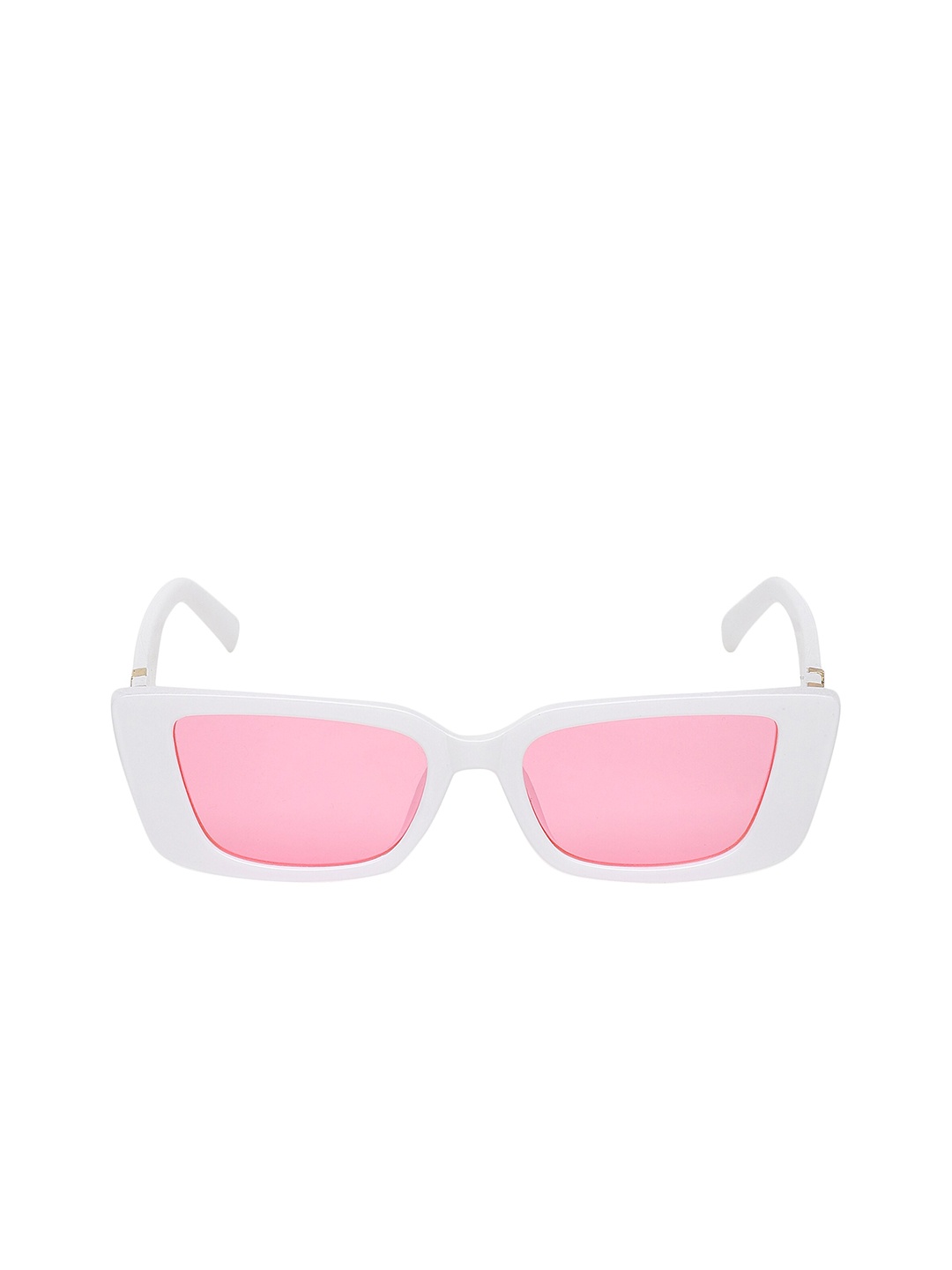 

SCAGLIA Adult Pink Lens & White Rectangle UV Protected Sunglasses SCG_CORN-WHT-PINK