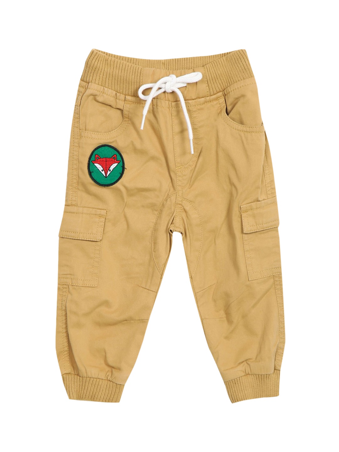 

Donuts Boys Khaki-Brown Solid Straight-Fit Joggers