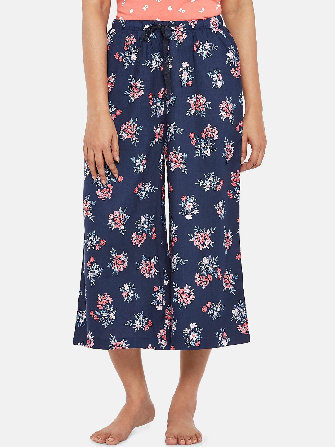 

Dreamz by Pantaloons Women Blue Printed Lounge Pant