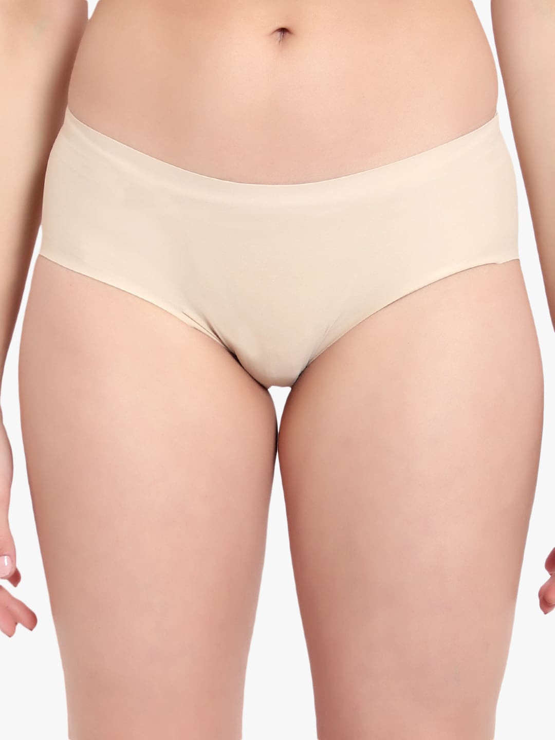 

BRACHY Women Beige Solid Seamless Bottom Butt Hip Enhancing Briefs