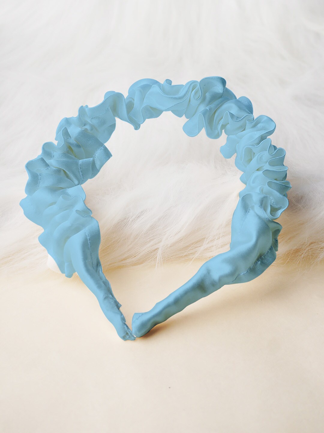 

Ferosh Women Blue Frill Hairband