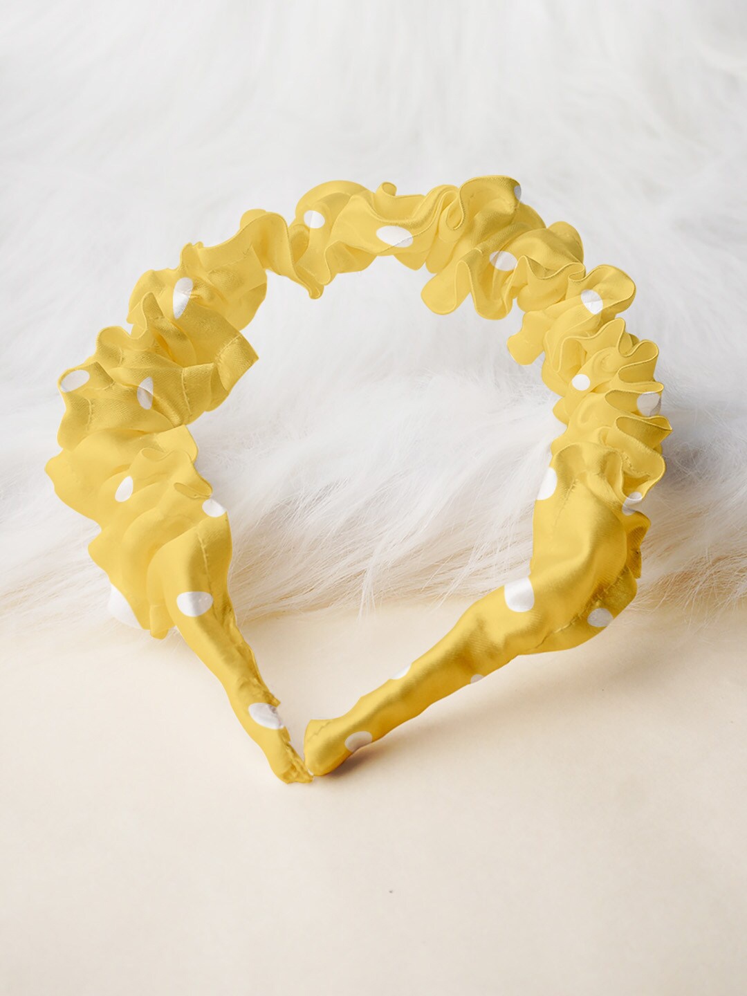 

Ferosh Women Yellow & White Hairband