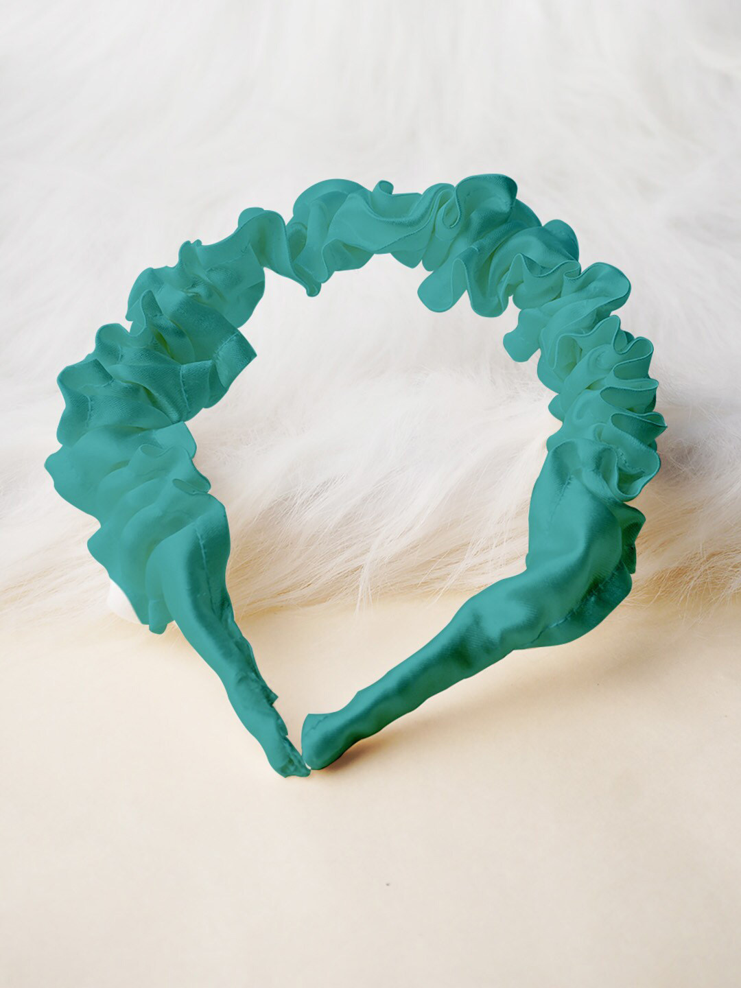 

Ferosh Women Sea Green Solid Hairband