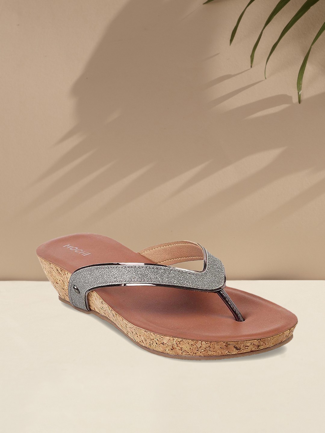 

Mochi Grey Wedge Heels