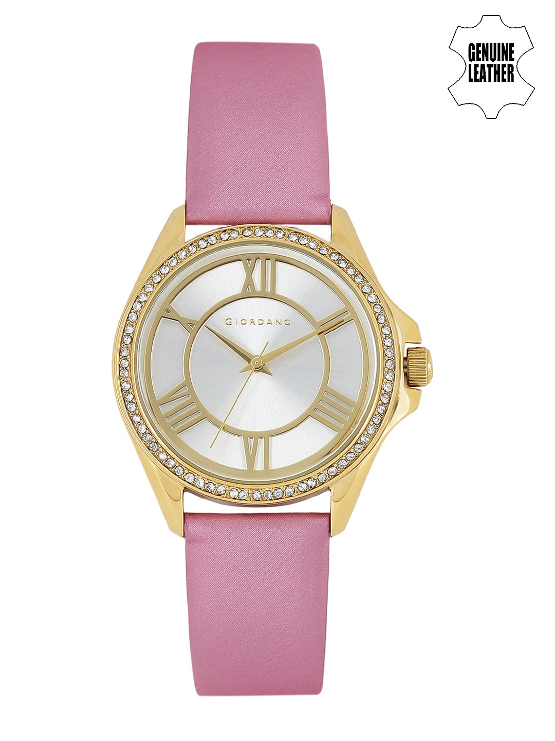 

GIORDANO Women Silver-Toned Embellished Analogue Watch F2747-03