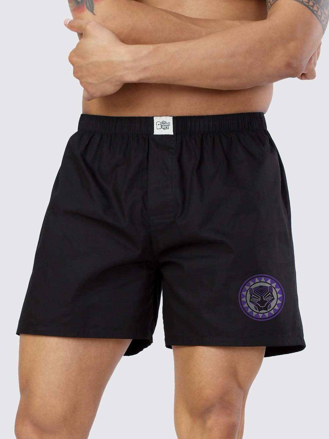 

The Souled Store Men Black Printed Boxers