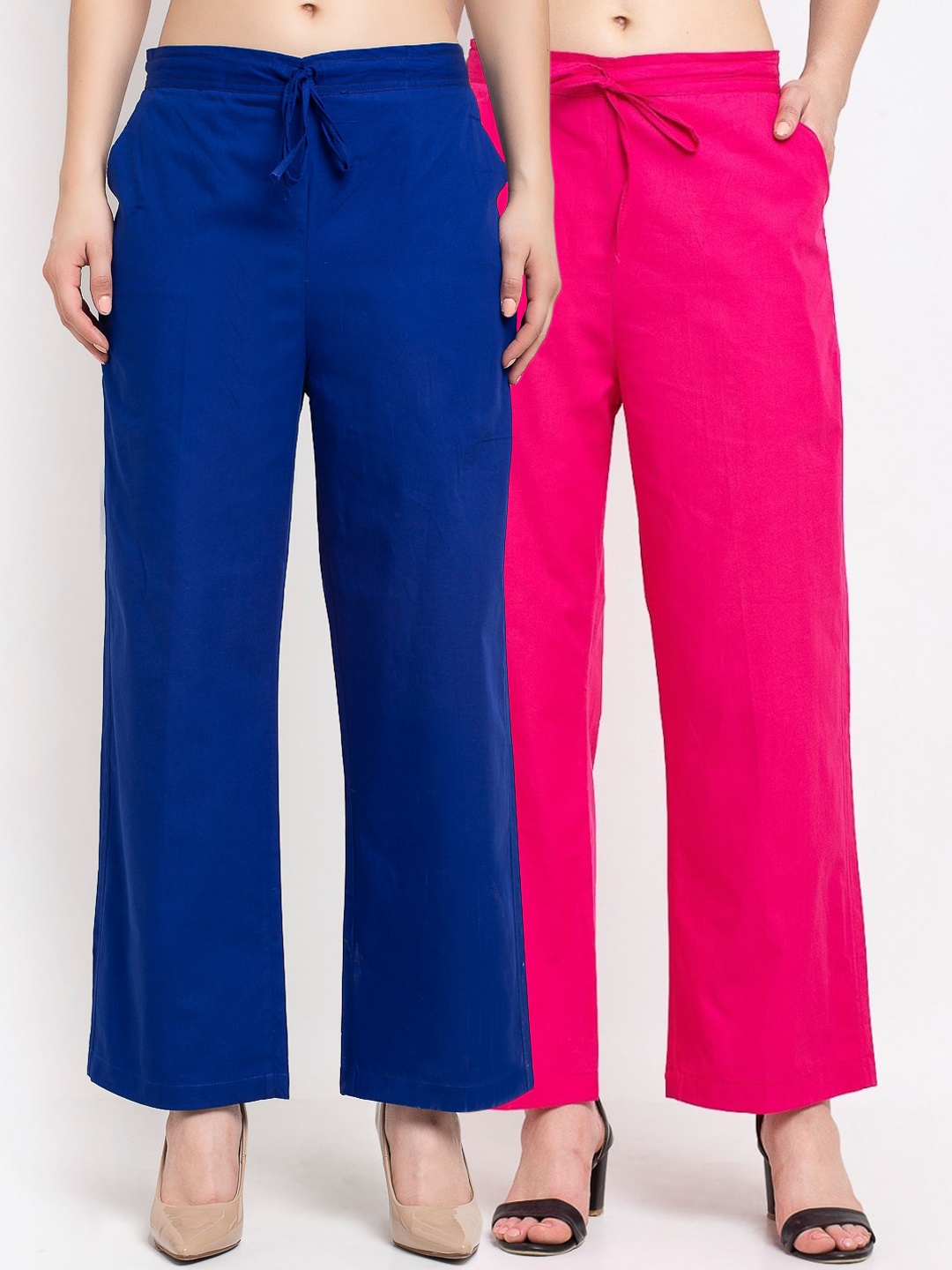 

GRACIT Women Blue Loose Fit Trousers