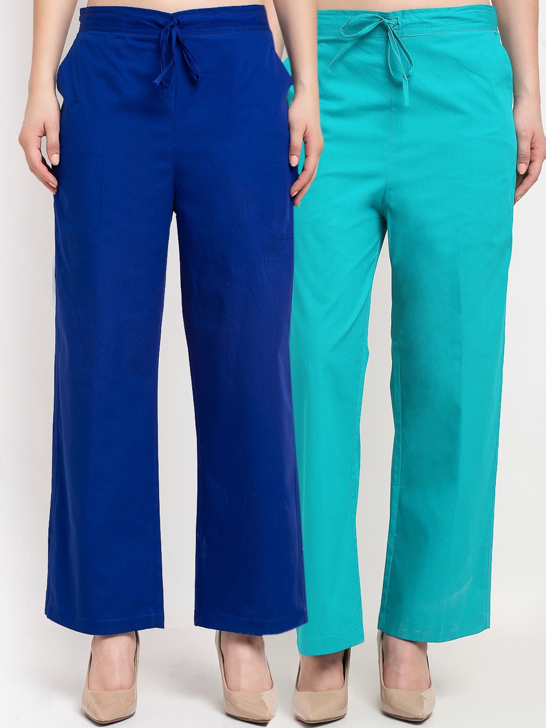 

GRACIT Women Blue Loose Fit Trousers