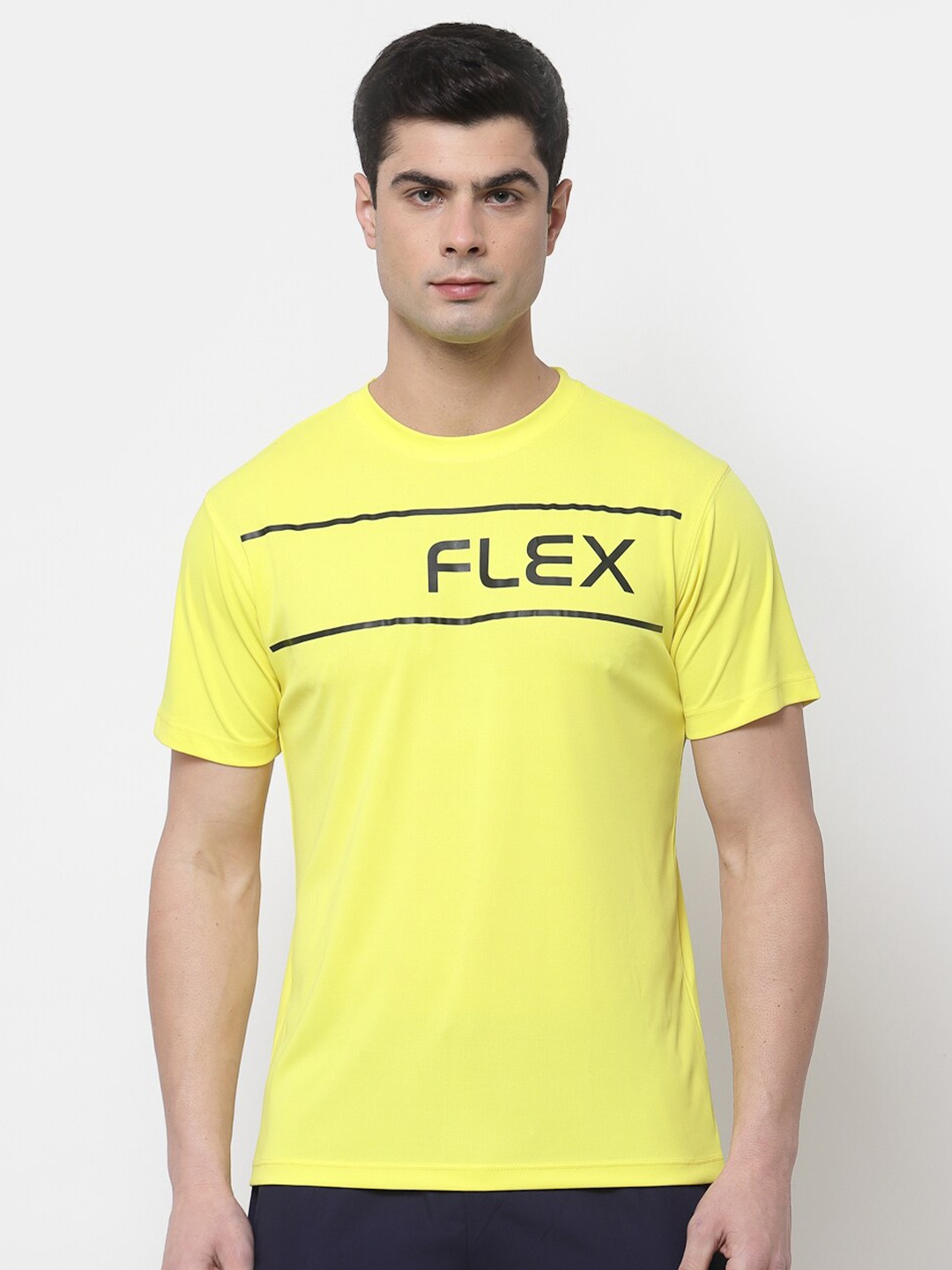 

OFF LIMITS Men Yellow Typography Printed T-shirt