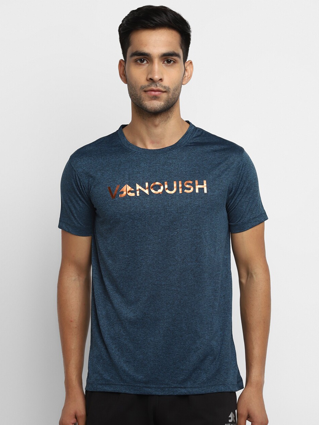 

OFF LIMITS Men Blue Typography Printed T-shirt