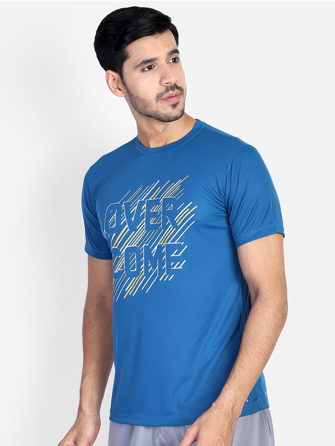

OFF LIMITS Men Blue Typography Printed T-shirt