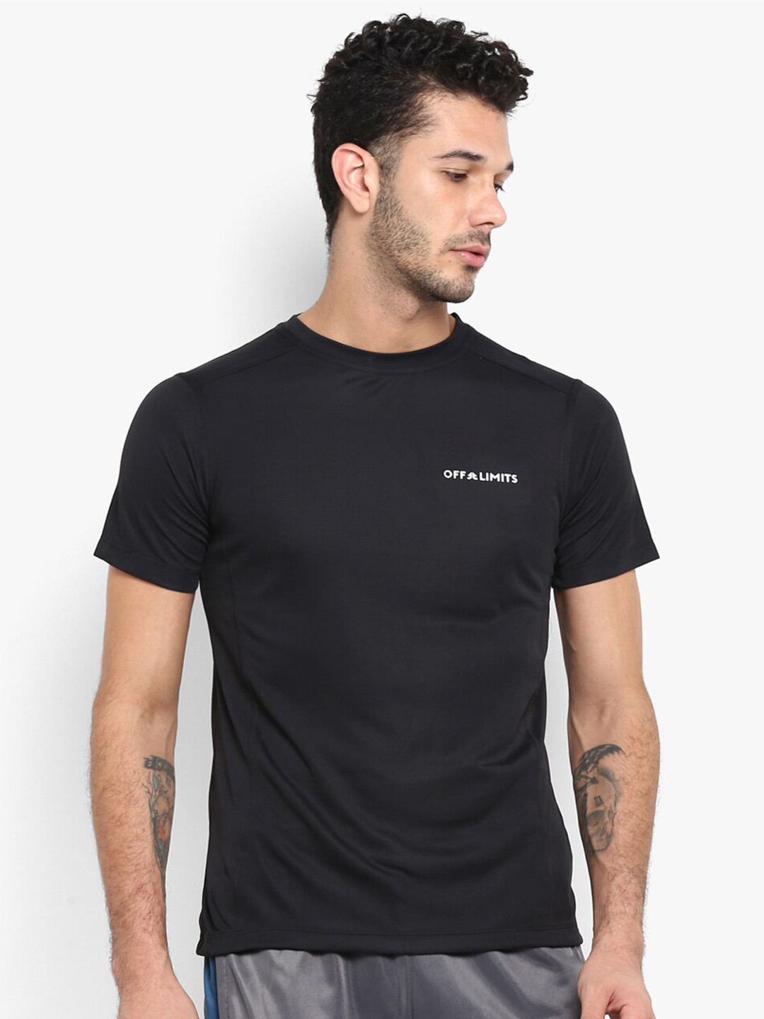 

OFF LIMITS Men Black T-shirt