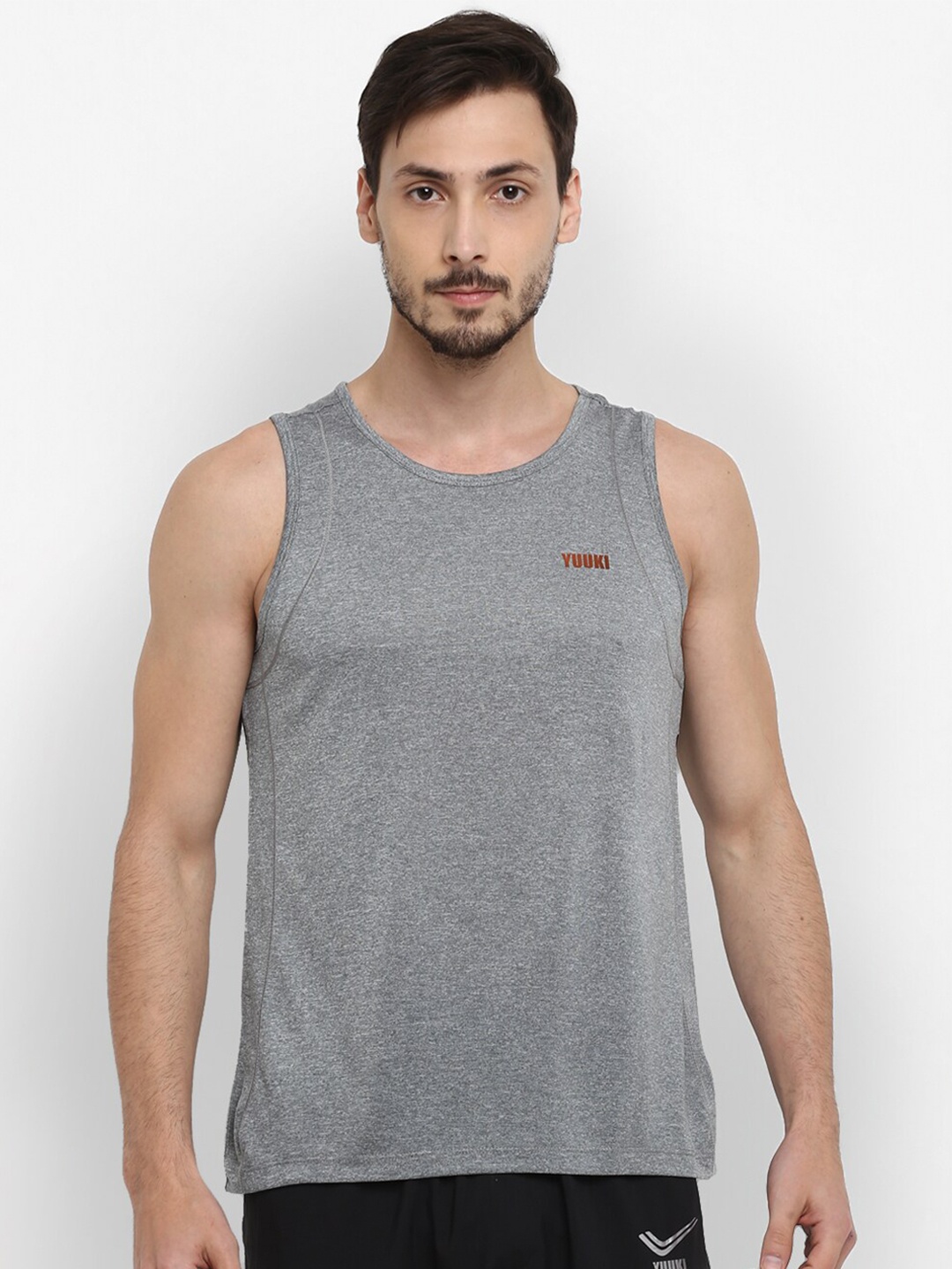 

Yuuki Men Grey Melange T-shirt