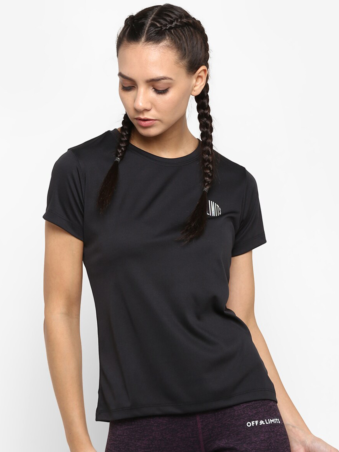 

OFF LIMITS Women Black T-shirt