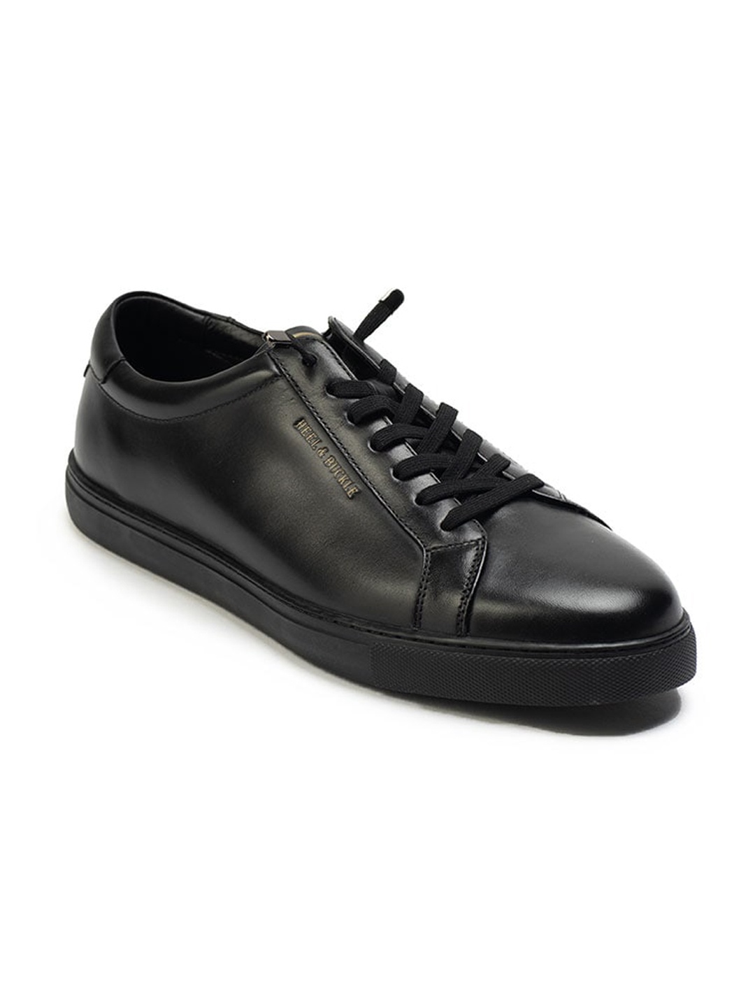 

Heel & Buckle London Men Black Leather Sneakers