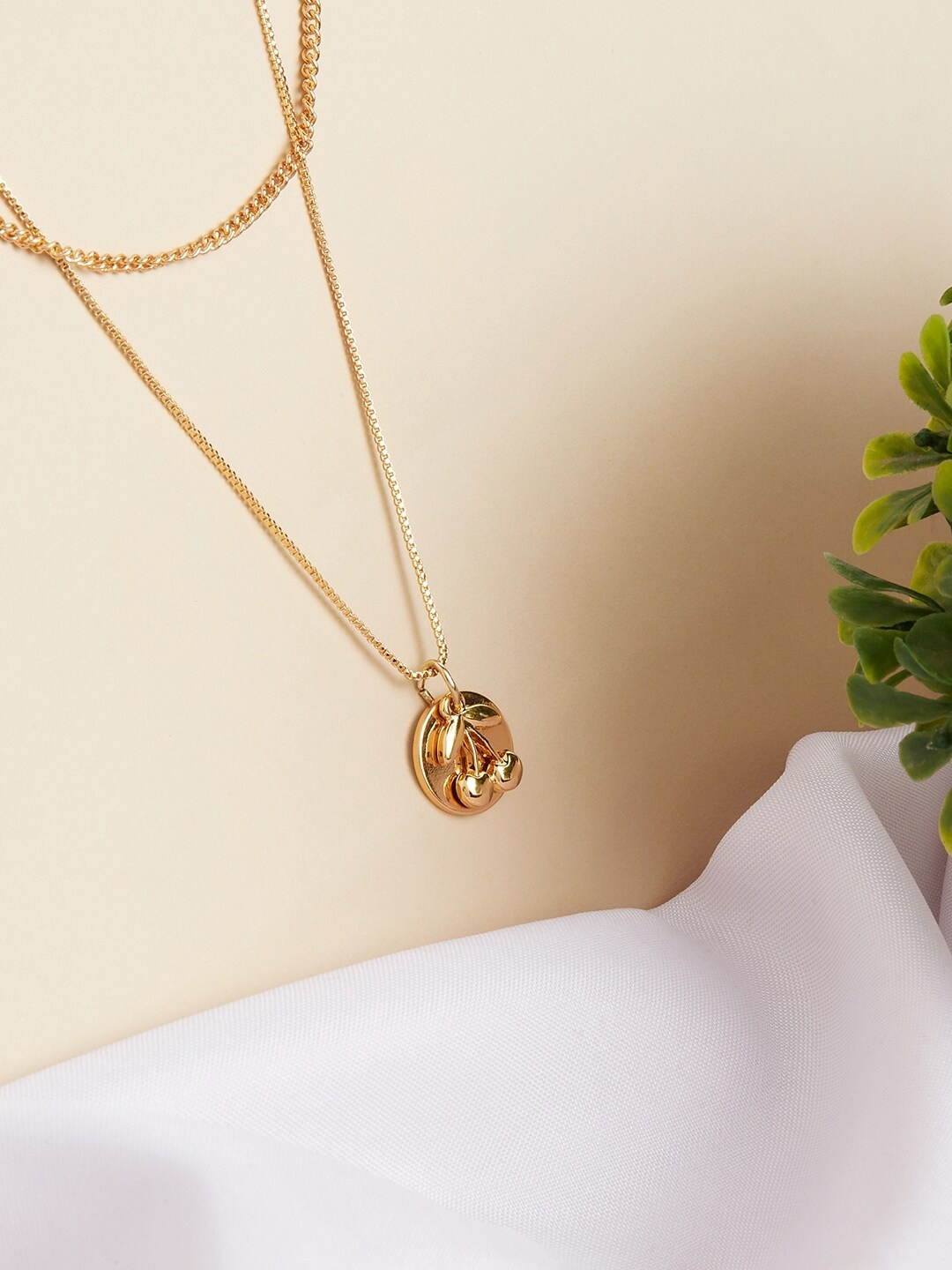 

Lilly & sparkle Gold-Toned & Gold-Plated Layered Necklace