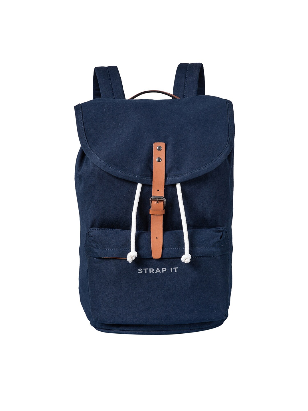 

STRAP IT Unisex Navy Blue Travel Laptop Backpack