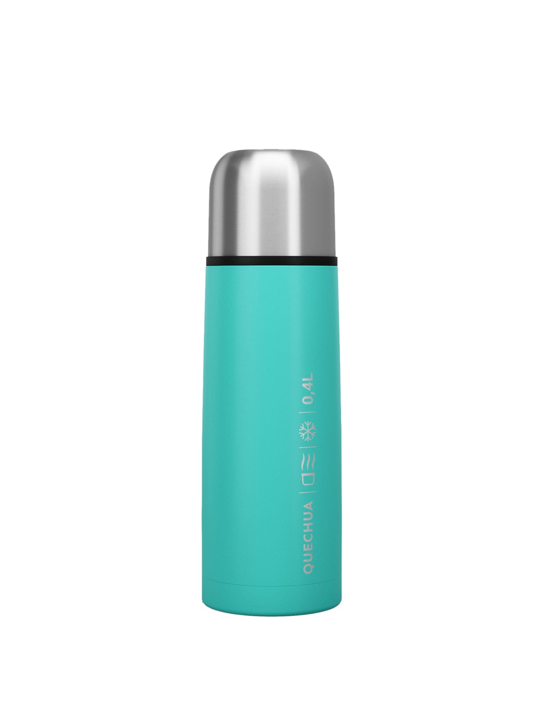 

Quechua By Decathlon Turquoise Blue Stainless Steel Isothermal Hiking Bottle 0.4 L