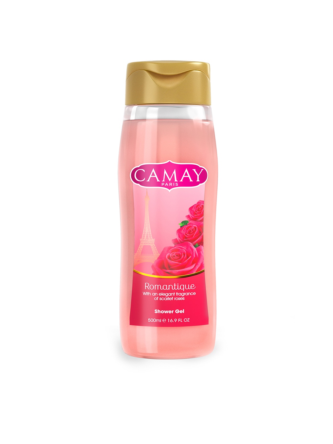 

CAMAY Paris Romantique Scarlet Rose Fragrance Shower Gel 500 ml, Pink