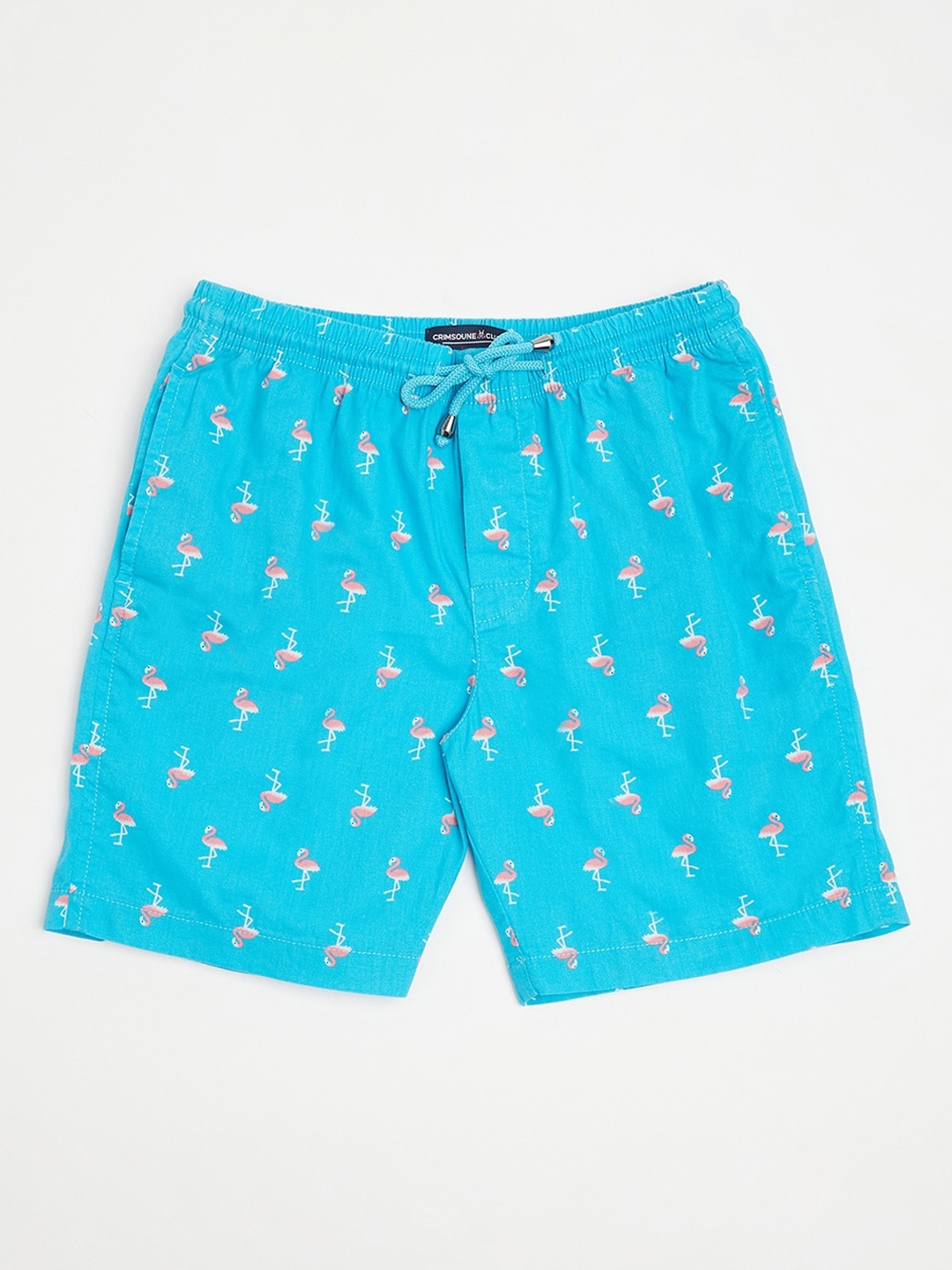 

Crimsoune Club Boys Blue & Pink Printed Pure Cotton Boxers