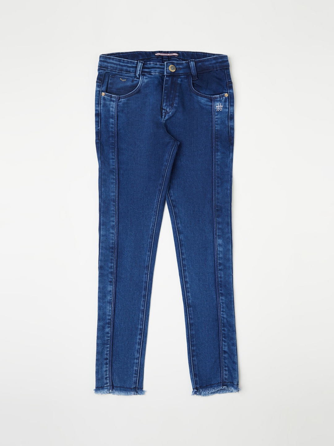 

Crimsoune Club Girls Blue Mid Rise Slim Fit Jeans