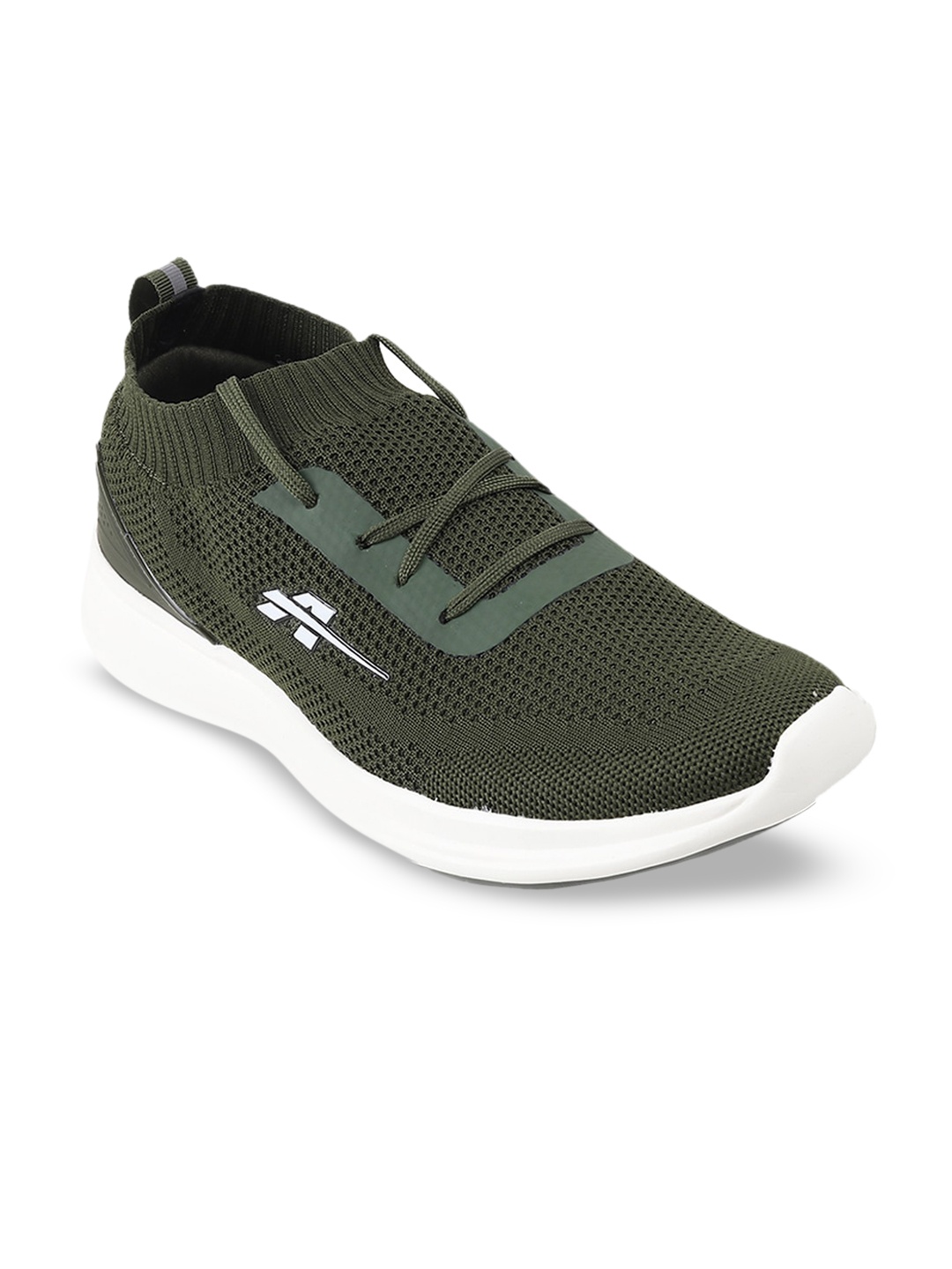 

ACTIV Men Olive Green Woven Design Sneakers