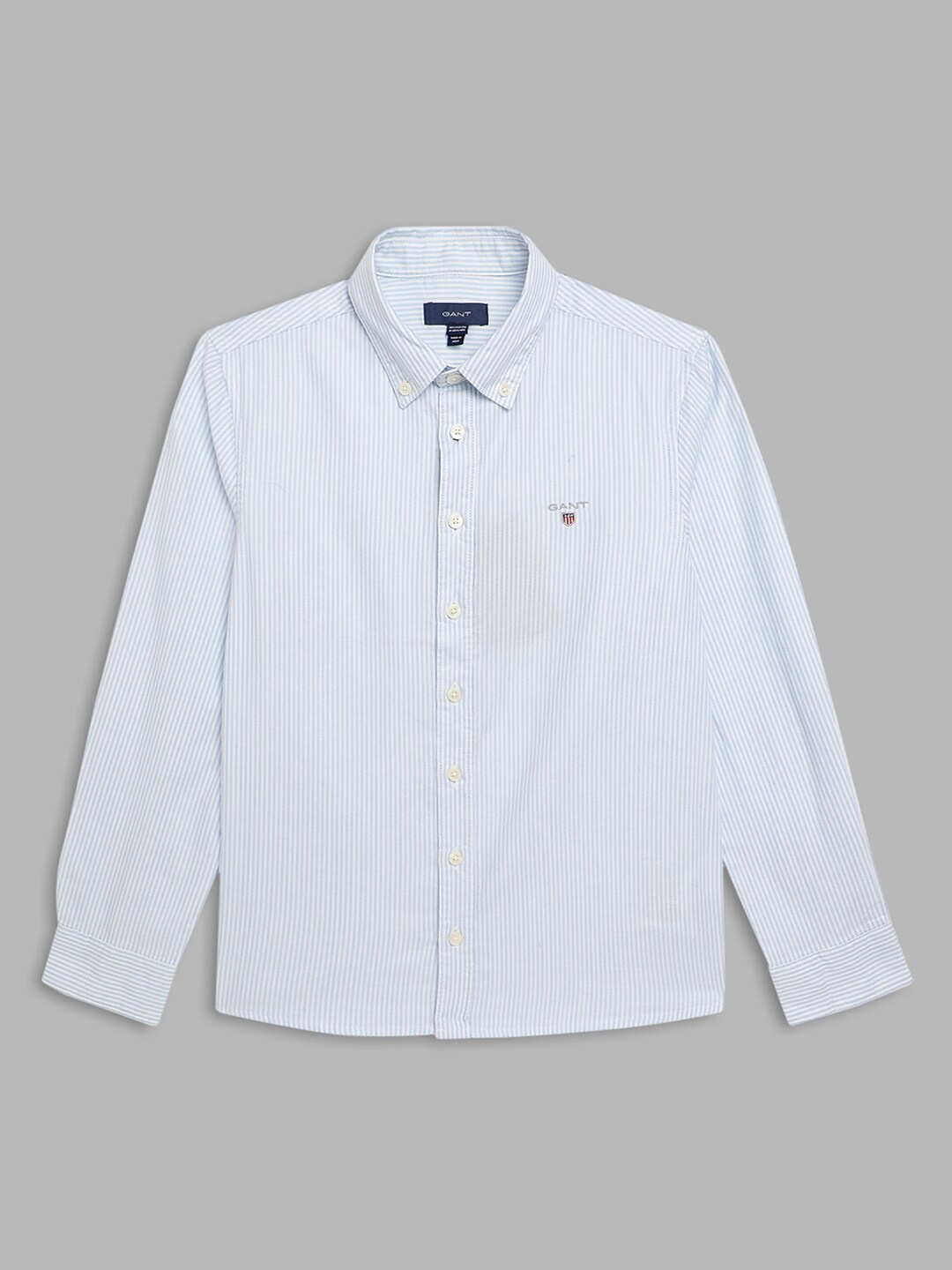 

GANT Boys Blue Standard Striped Casual Shirt