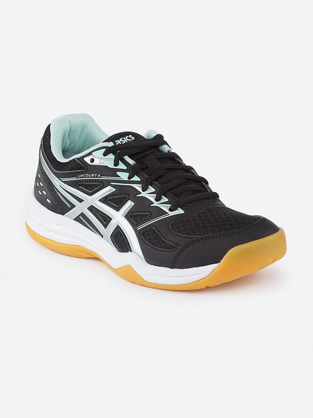 

ASICS Women Black Upcourt 4 Training or Gym Non-Marking Shoes