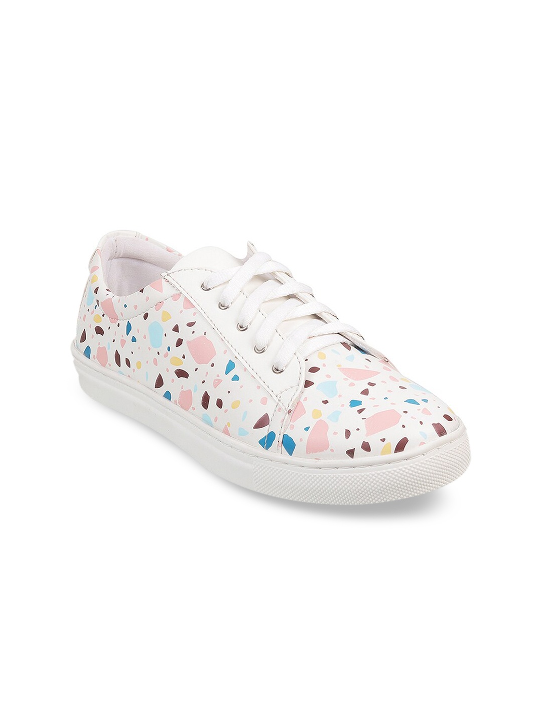 

Metro Women White Printed Sneakers