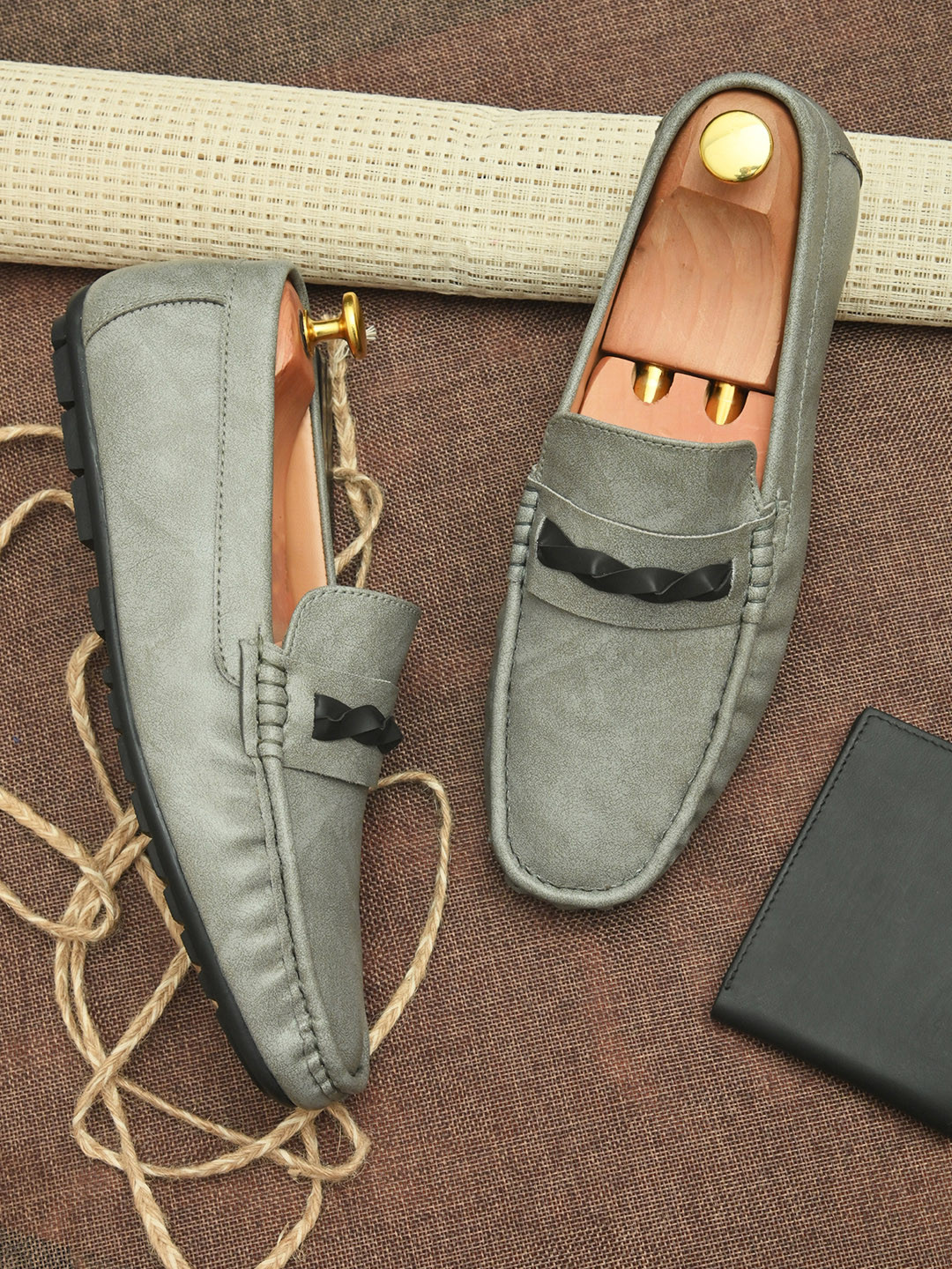 

Mast & Harbour Men Grey Loafers