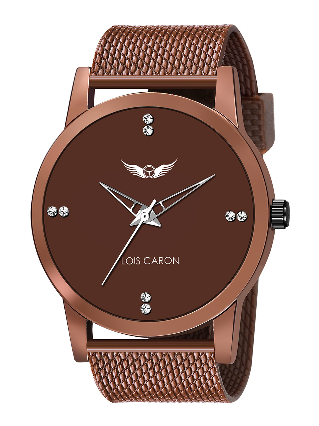 

LOIS CARON Men Brown Dial & Brown Bracelet Style Straps Analogue Watch MLC-4227