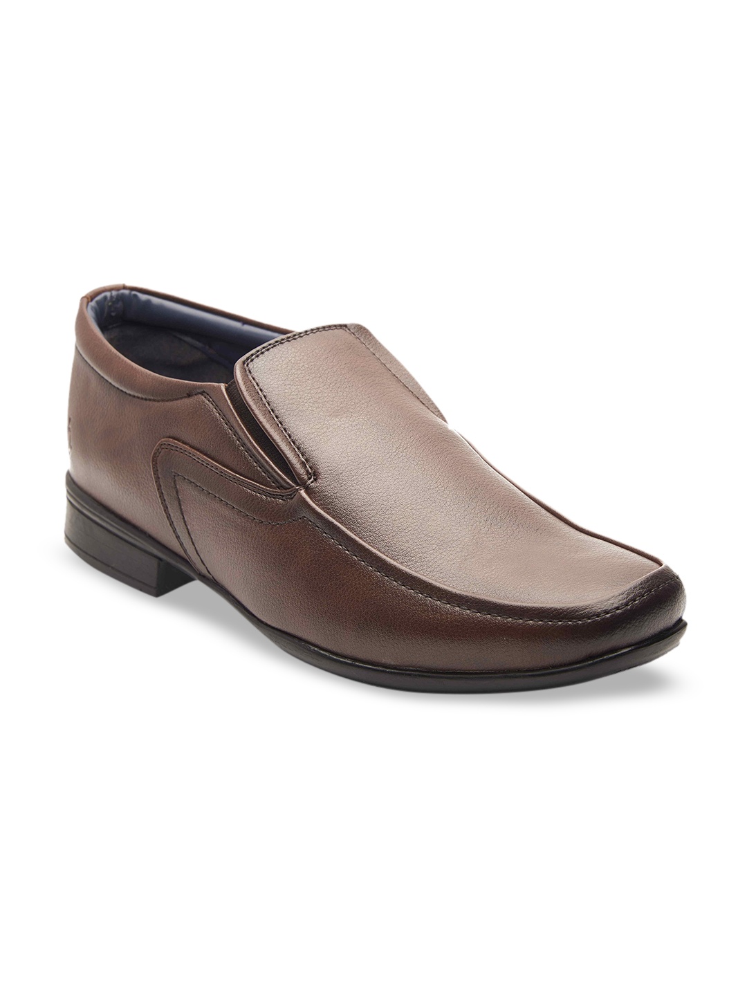 

MICHAEL ANGELO Men Brown Solid Formal Loafers