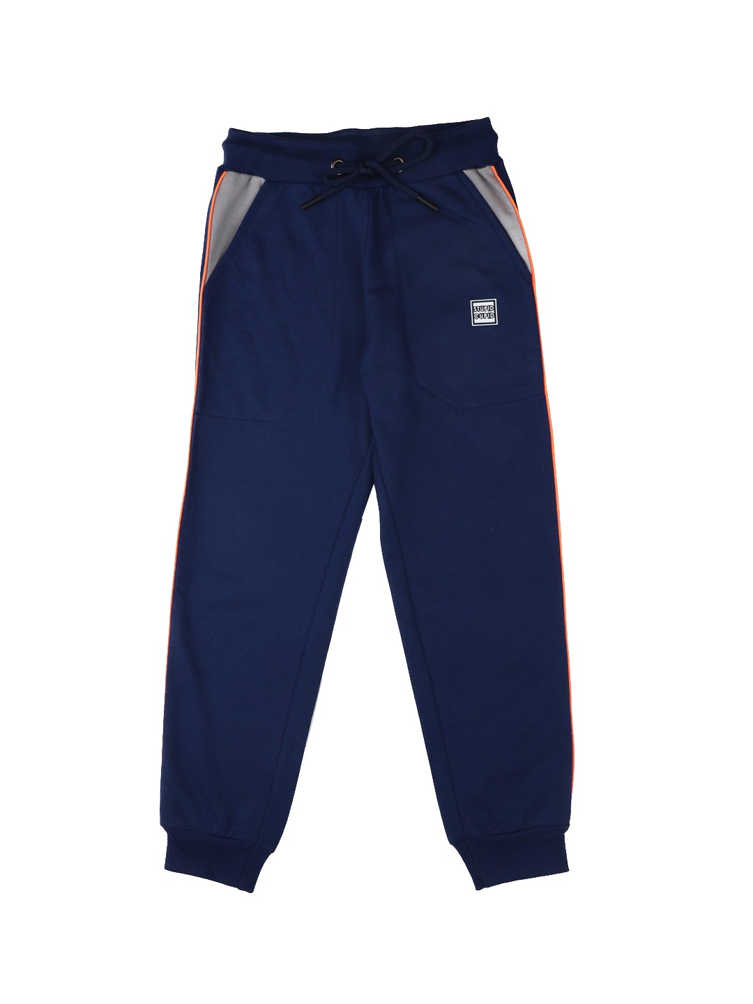 

Stupid Cupid Boys Olive Track Pants, Navy blue