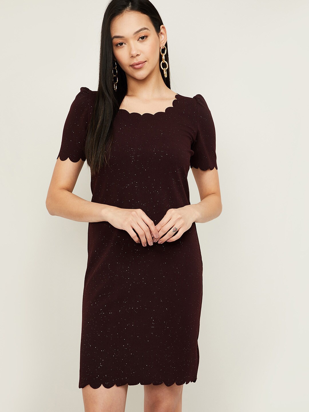 

CODE by Lifestyle Burgundy Sheath Dress