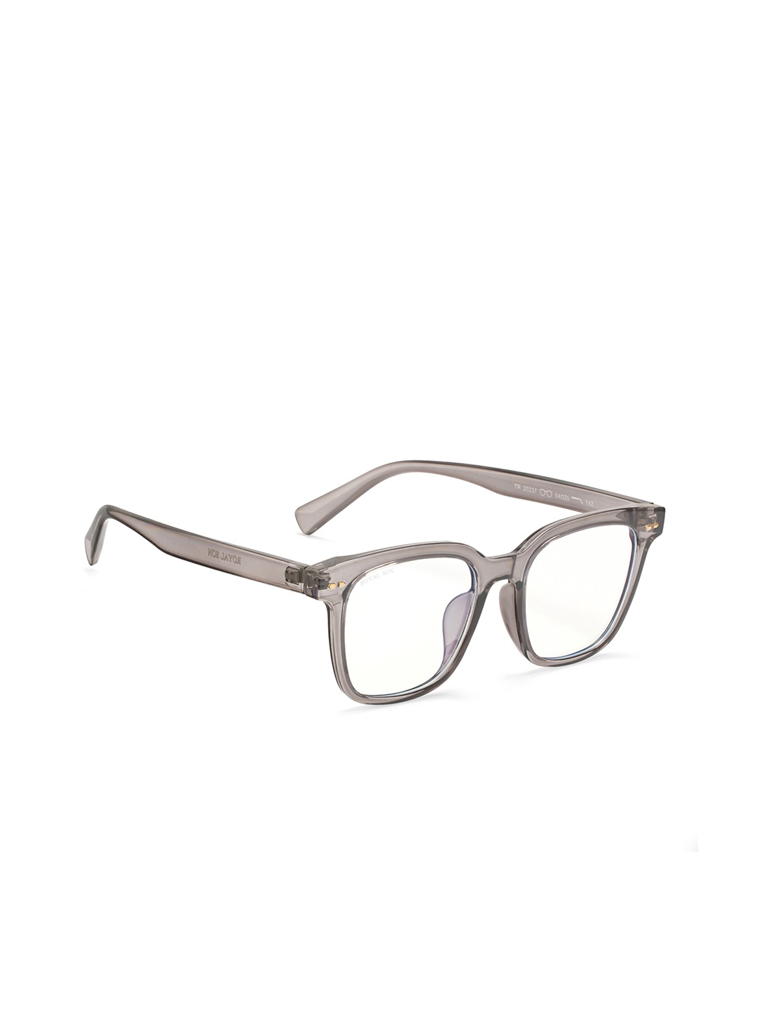 

ROYAL SON Unisex Grey Full Rim Square Frames