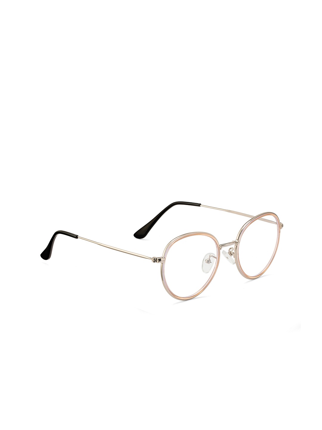 

ROYAL SON Men Gold-Toned & Silver-Toned Blue Ray Cut Lens Full Rim Round Frames