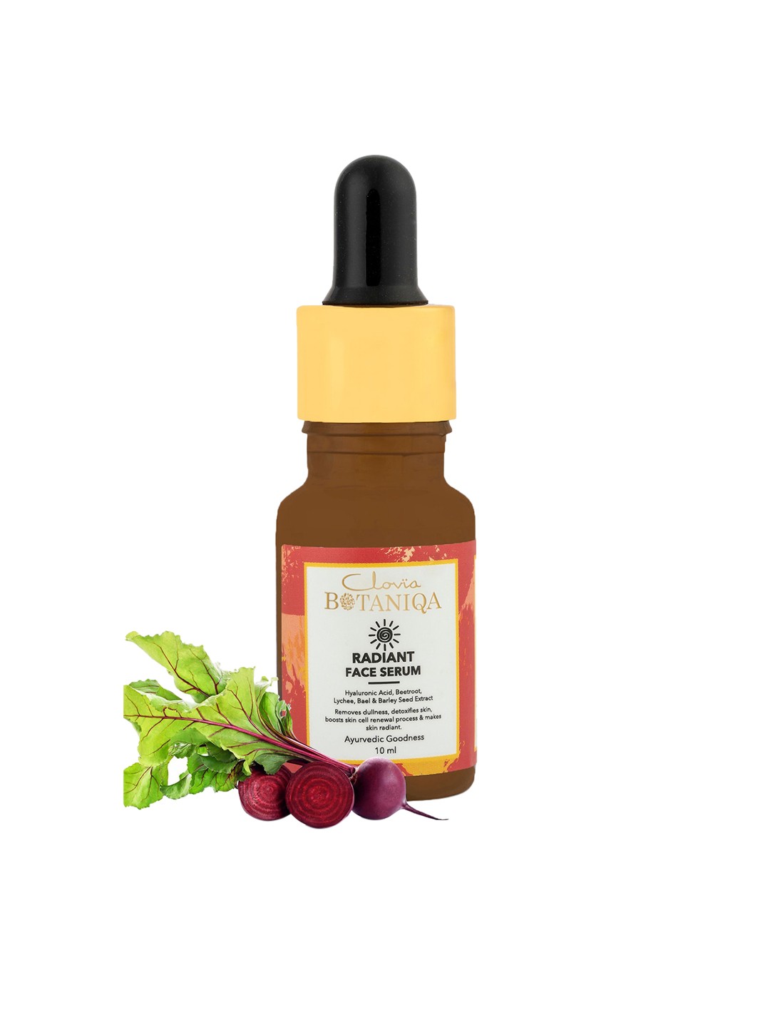 

Clovia BOTANIQA Radiant Mini Face Serum with Hyaluronic Acid & Lychee Extract 10 ml, Brown