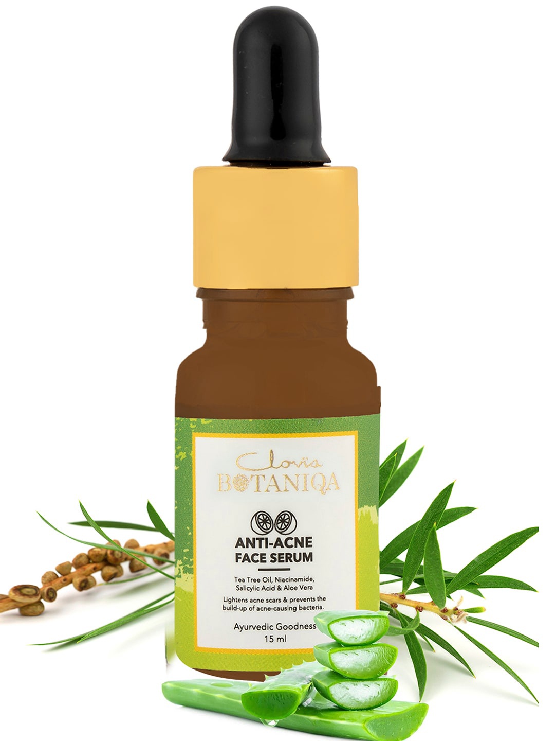 

Clovia BOTANIQA Anti-Acne Mini Face Serum with Salicylic Acid & Niacinamide 15 ml, Brown