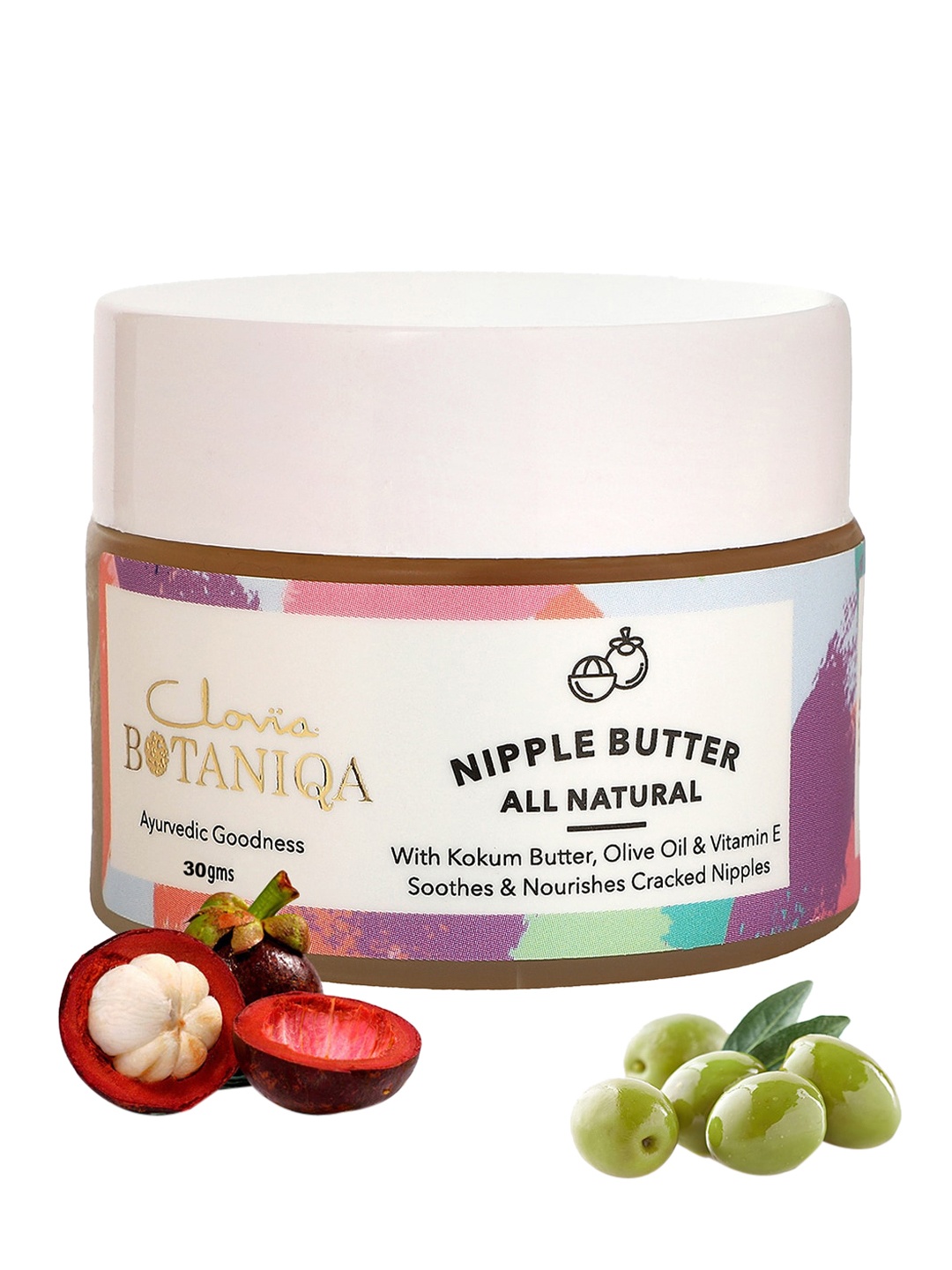 

Clovia BOTANIQA All Natural Nipple Butter with Kokum Butter & Vitamin E - 30g, White
