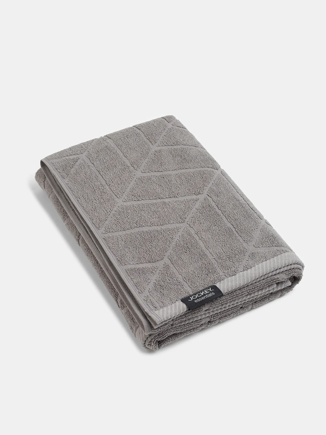 

Jockey Cotton Terry Ultrasoft and Durable Patterned Bath Towel-T102, Grey