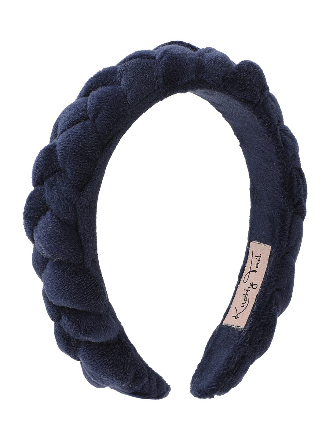 

Knotty Tail Women Blue Velvet Hairband