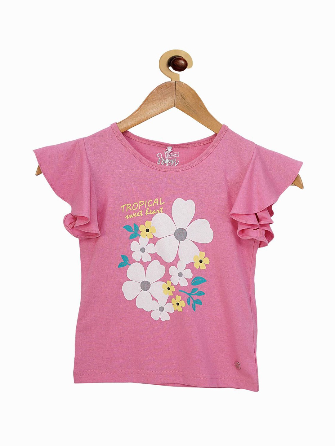 

Tiny Girl Pink Floral Print Top
