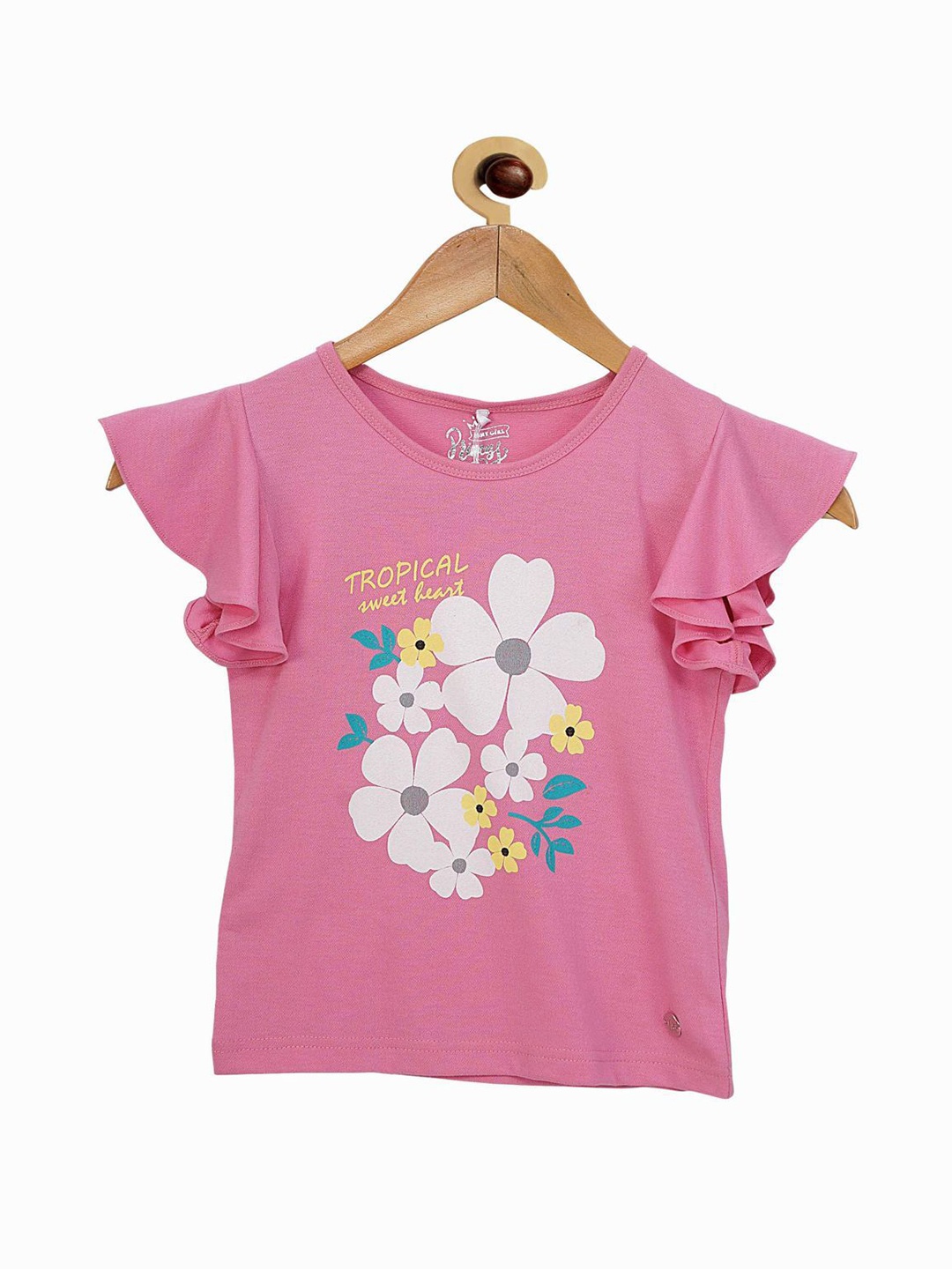 

Tiny Girl Pink Floral Print Top
