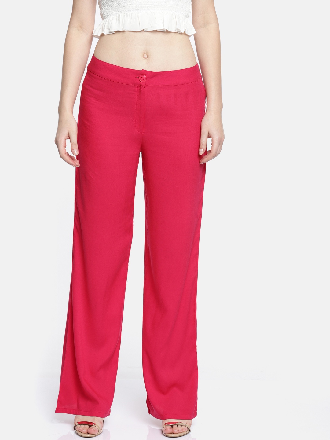 

Global Desi Pink Palazzo Trousers