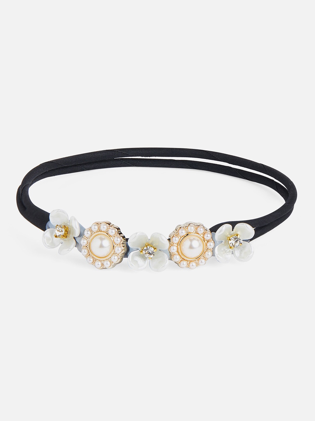

20Dresses Women White & Black Embellished Hair Accessory