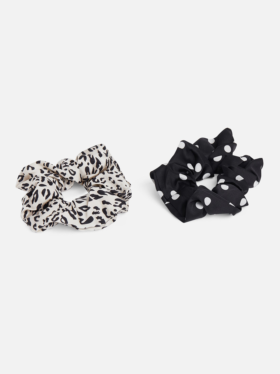 

20Dresses Women Black & White Set of 2 Ponytail Holders