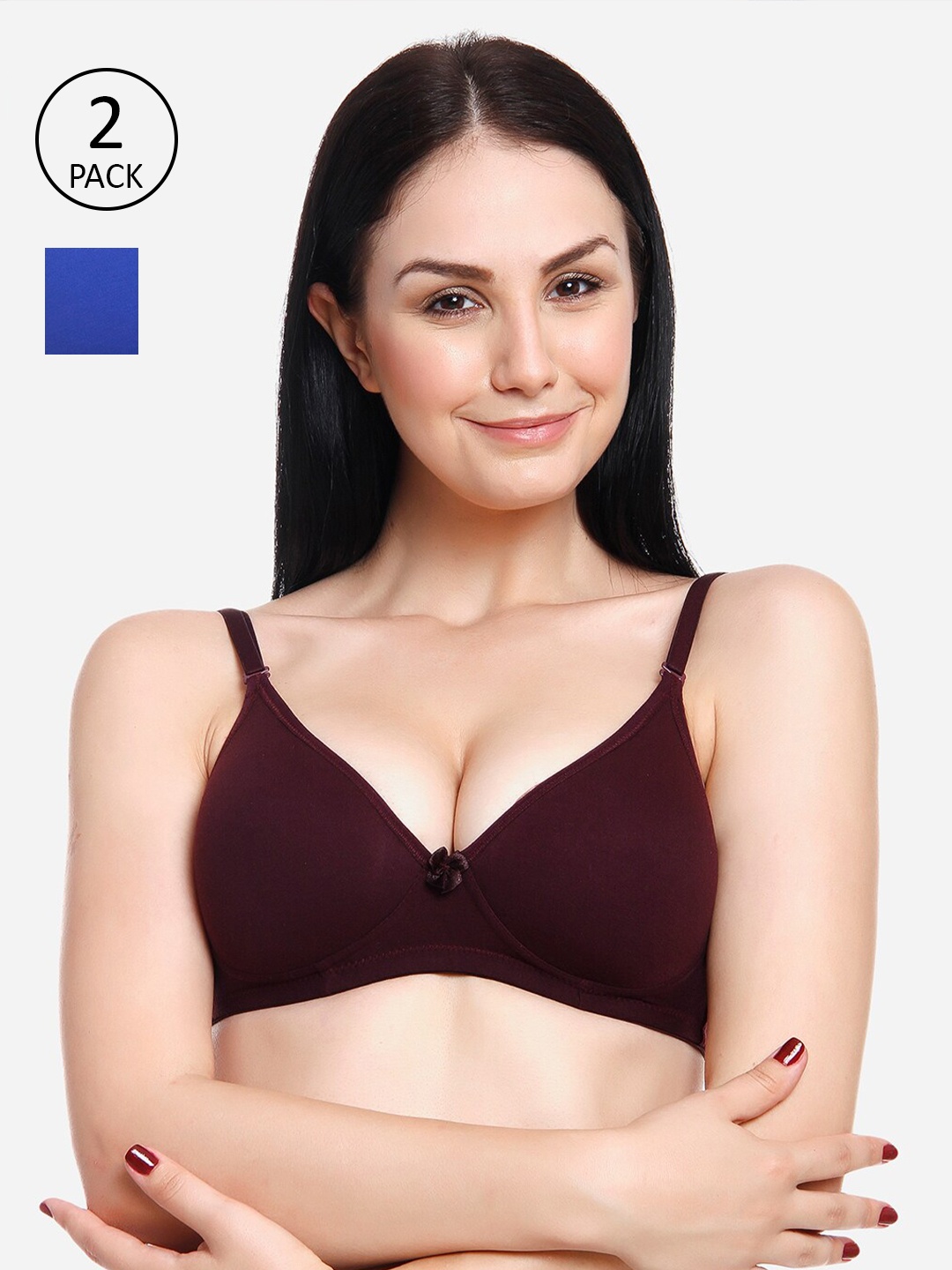 

Innocence Purple & Blue Heavily Padded Non Wired Bra