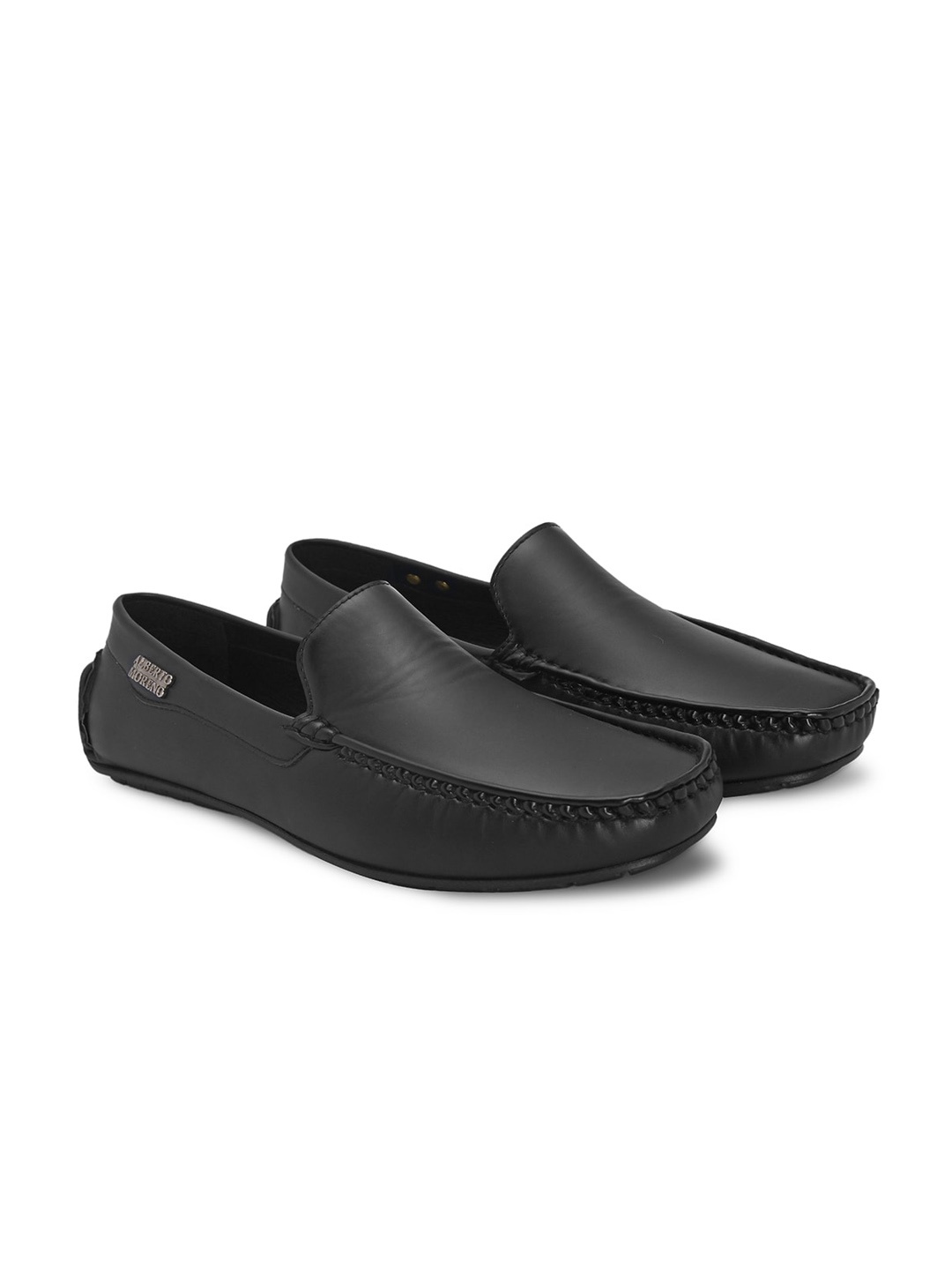 

ALBERTO MORENO Men Black Driving Shoes